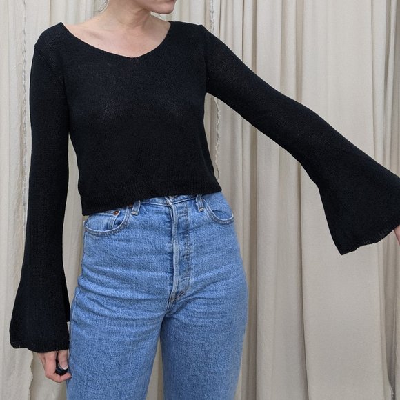 Which We Want Rie Bell Sleeve Sweater - Picture 1 of 7